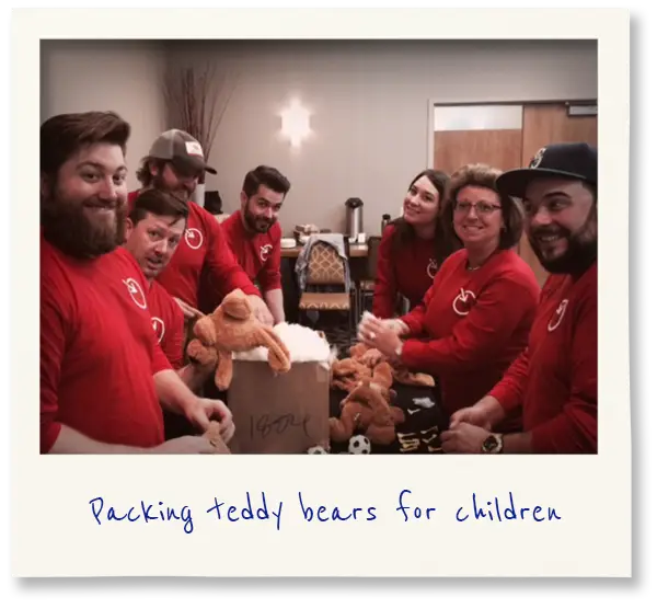 team building teddy bears for children